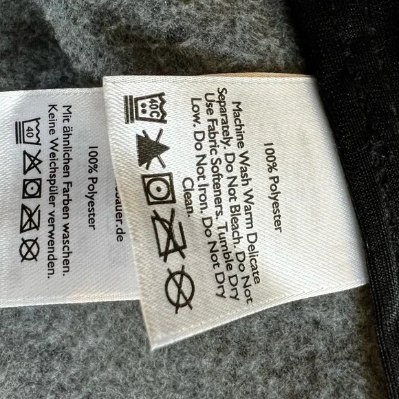 Eddie Bauer Fleece Vest Men’s Tall Large Gray Full Zip - Picture 9 of 9